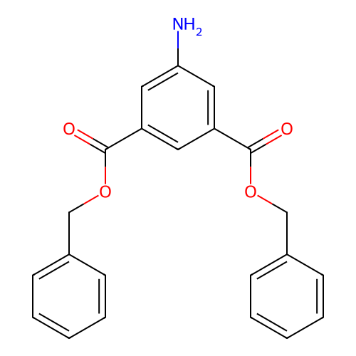 Dibenzyl 5-aminoisophthalate structure