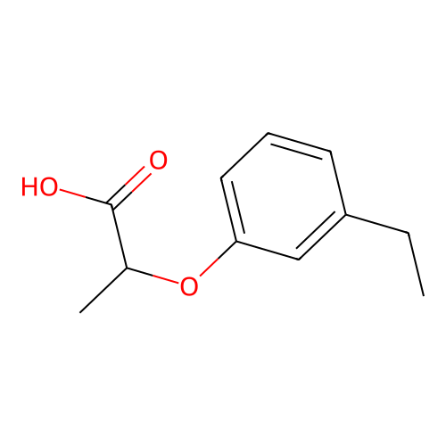 2-(3-乙基苯氧基)丙酸 structure