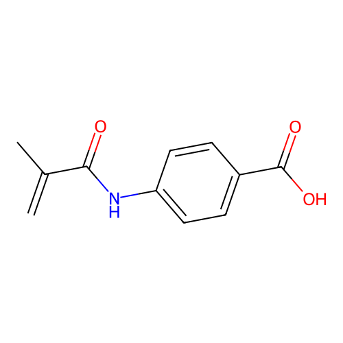 N-(4-Carboxyphenyl)methacrylamide structure