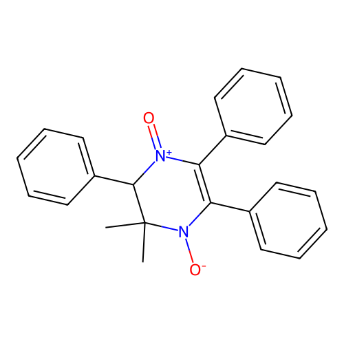 2,2-Dimethyl-3,5,6-triphenyl-2,3-dihydropyrazine 1,4-dioxide structure