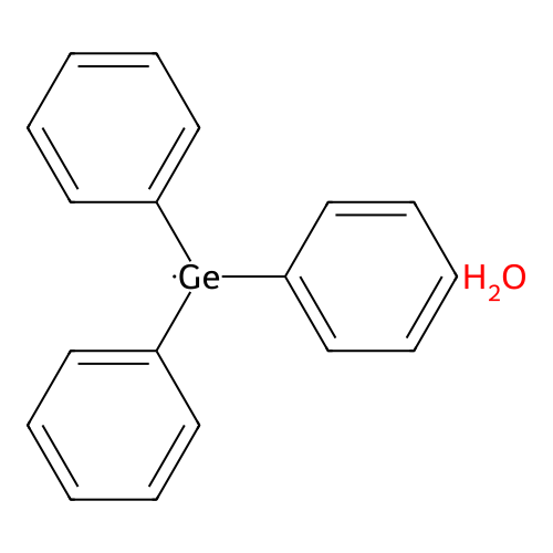 Triphenylgermyl--water (1/1) structure