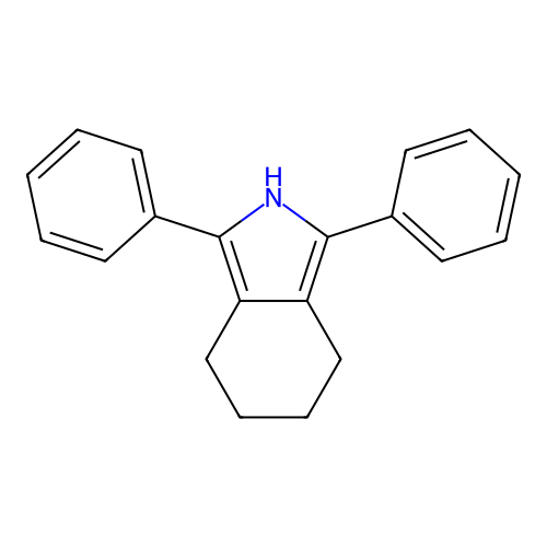 1,3-diphenyl-4,5,6,7-tetrahydro-2H-isoindole structure