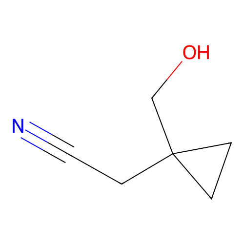 1-(Hydroxymethyl)cyclopropaneacetonitrile structure