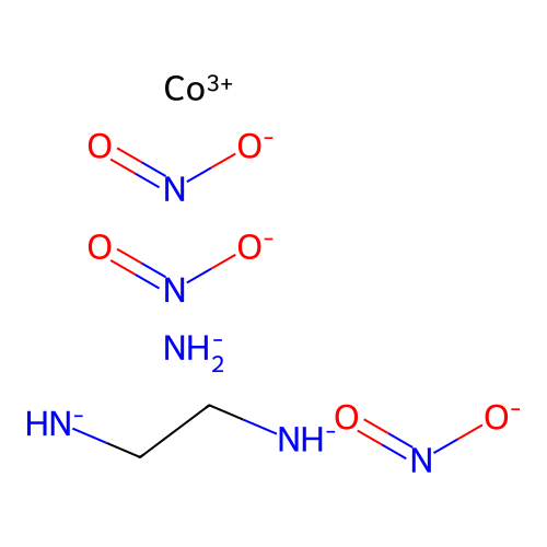 Azanide;2-azanidylethylazanide;cobalt(3+);trinitrite structure