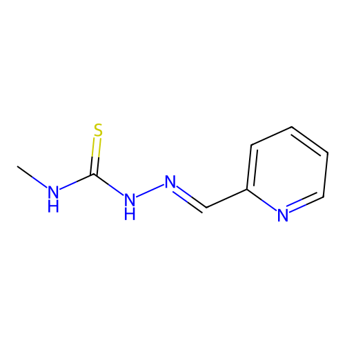 3-Methyl-1-(pyridin-2-ylmethylideneamino)thiourea structure