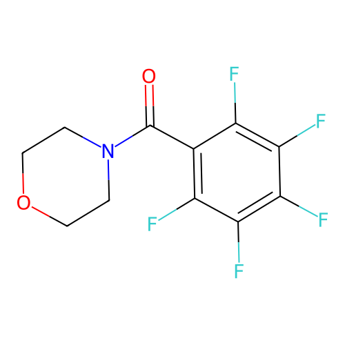 五氟苯甲酸吗啉酰胺 structure