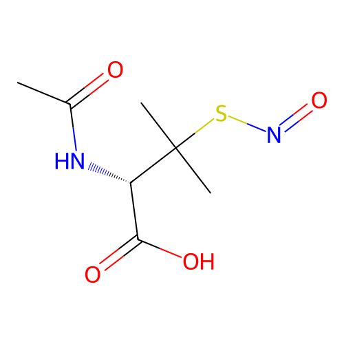 S-Nitroso-N-Acetylpenicillamine structure