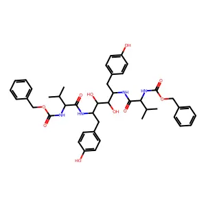 (Cbz-Val-Tyr-psi(CHOH))2 structure