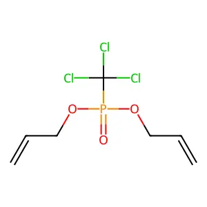 3-[Prop-2-enoxy(trichloromethyl)phosphoryl]oxyprop-1-ene structure