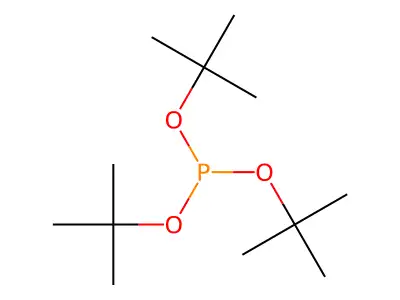 亚磷酸三(1,1-二甲基乙基)酯 structure