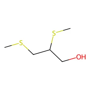 1-Propanol, 2,3-bis-(methylthio) structure