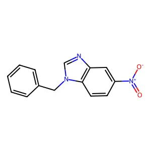 1-benzyl-5-nitro-1H-1,3-benzimidazole structure