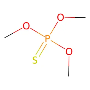 O,O,O-trimethyl phosphorothioate structure