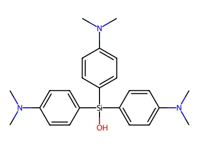 Tris(4-(dimethylamino)phenyl)silanol structure
