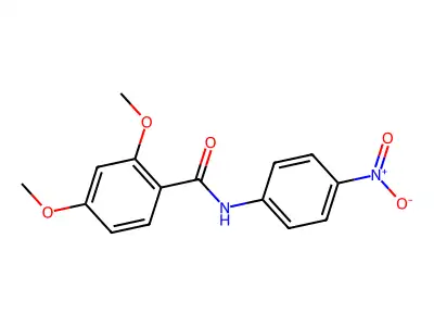 2,4-dimethoxy-N-(4-nitrophenyl)benzamide structure