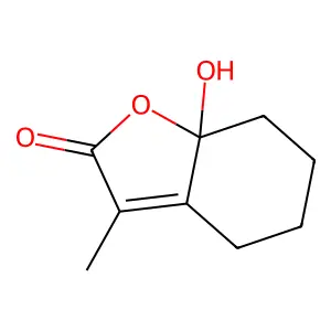 7a-Hydroxy-3-methyl-5,6,7,7a-tetrahydro-1-benzofuran-2(4H)-one structure