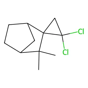 2',2'-二氯-3,3-二甲基螺[双环(2.2.1)庚烷-2,1'-环丙烷] structure