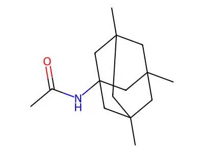 N-(3,5,7-trimethyladamantan-1-yl)acetamide structure