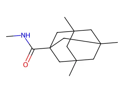 N,3,5,7-tetramethyladamantane-1-carboxamide structure
