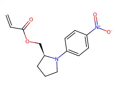 [1-(4-nitrophenyl)pyrrolidin-2-yl]methyl Prop-2-enoate structure