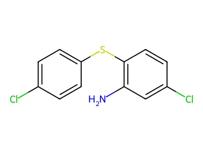 5-Chloro-2-(4-chlorophenyl)sulfanylaniline structure
