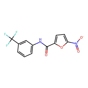 5-nitro-N-[3-(trifluoromethyl)phenyl]furan-2-carboxamide structure