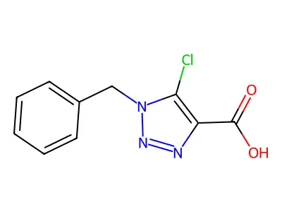 1-benzyl-5-chloro-1H-1,2,3-triazole-4-carboxylic acid structure