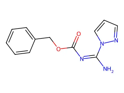 N-(Benzyloxycarbonyl)-1H-pyrazole-1-carboxamidine structure