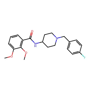 2,3-Dimethoxy-N-(1-(4-fluorobenzyl)piperidin-4-yl)benzamide structure