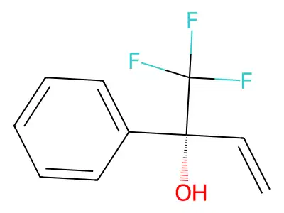 (2S)-1,1,1-trifluoro-2-phenylbut-3-en-2-ol structure