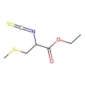 2-Isothiocyanato-3-(methylthio)propionic acid ethyl ester structure