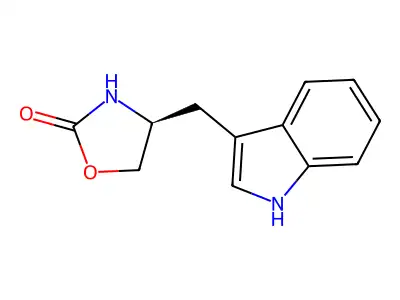 4-((1H-Indol-3-yl)methyl)oxazolidin-2-one structure