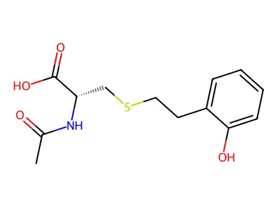 N-Acetyl-S-(2-hydroxyphenylethyl)-L-cysteine structure