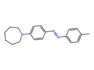 Hexahydro-1-(4-(P-tolylazo)phenyl)-1H-azepine structure