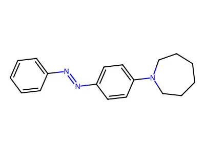 Hexahydro-1-(4-(phenylazo)phenyl)-1H-azepine structure