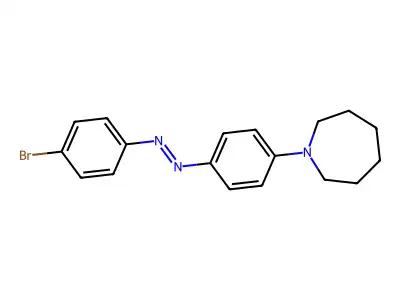 1-(4-(4-(Bromophenylazo)phenyl)hexahydro-1H-azepine structure