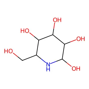 (3R,4S,5R,6R)-6-(Hydroxymethyl)-2,3,4,5-piperidinetetrol structure