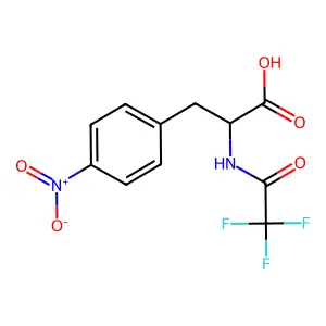 Phenylalanine, N-trifluoroacetyl-4-nitro- structure