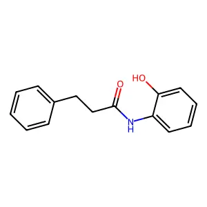 N-(2-hydroxyphenyl)-3-phenylpropanamide structure
