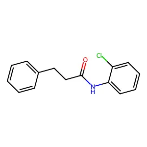 N-(2-chlorophenyl)-3-phenylpropanamide structure
