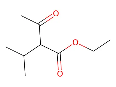 2-乙酰基-3-甲基丁酸乙酯 structure