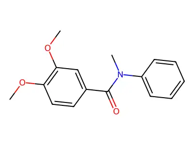 3,4-Dimethoxy-N-methyl-N-phenylbenzamide structure