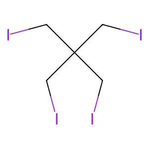 季戊四醇四碘化物 structure
