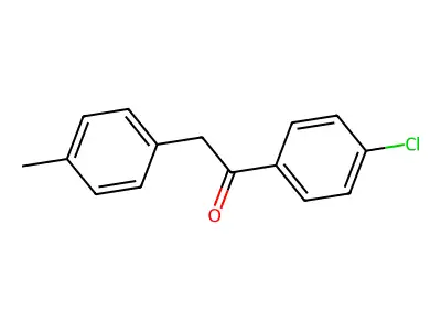 1-(4-Chlorophenyl)-2-(4-methylphenyl)ethanone structure