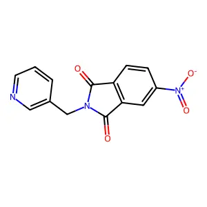 5-Nitro-2-(pyridin-3-ylmethyl)isoindole-1,3-dione structure