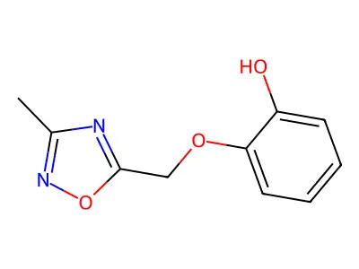2-[(3-Methyl-1,2,4-oxadiazol-5-yl)methoxy]phenol structure