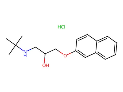 1-(Tert-butylamino)-3-(naphthalen-2-yloxy)propan-2-ol hydrochloride structure