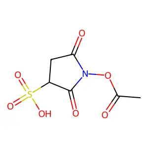 Sulfosuccinimidyl acetate structure