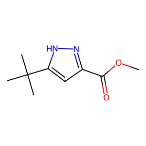 methyl 3-tert-butyl-1H-pyrazole-5-carboxylate structure