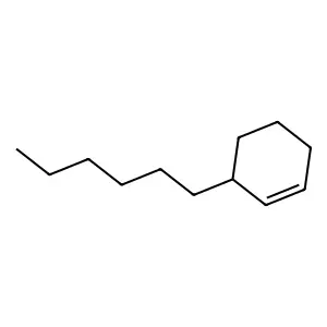 Cyclohexene, 3-hexyl- structure